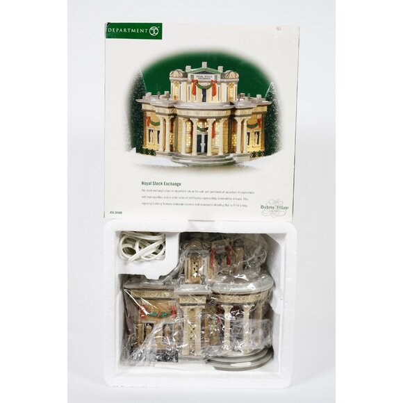 Dept 56 Royal Stock Exchange Dickens Village Series #48480 Heritage Village - Picture 9 of 13